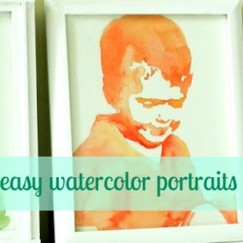 Easy Watercolor Portrait Tutorial
