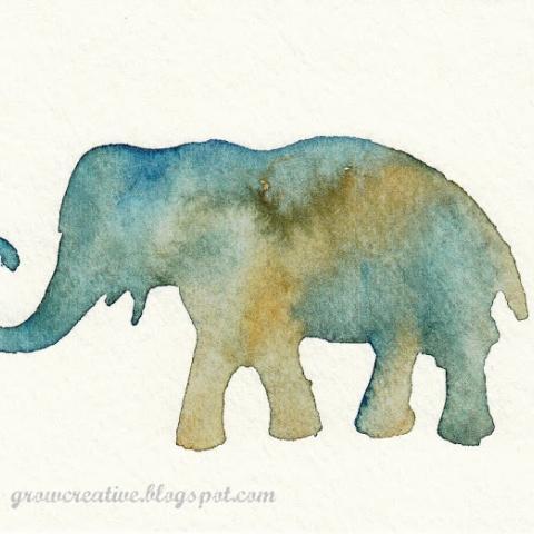 Stenciled Watercolors Tutorial