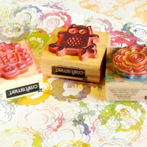 Stamping with Watercolors